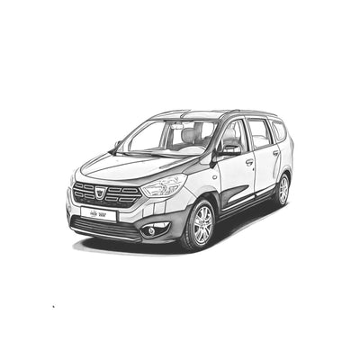 Fahrzeugskizze Dacia Lodgy