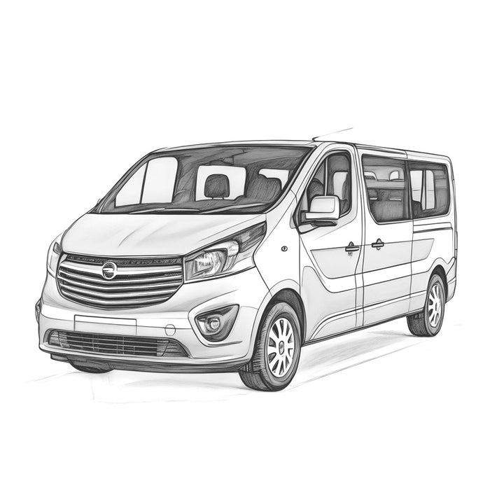 Fahrzeugskizze Opel Vivaro C.