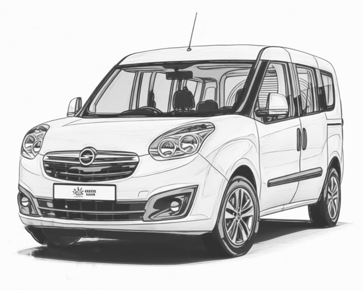 Fahrzeugskizze von Opel Combo Camper