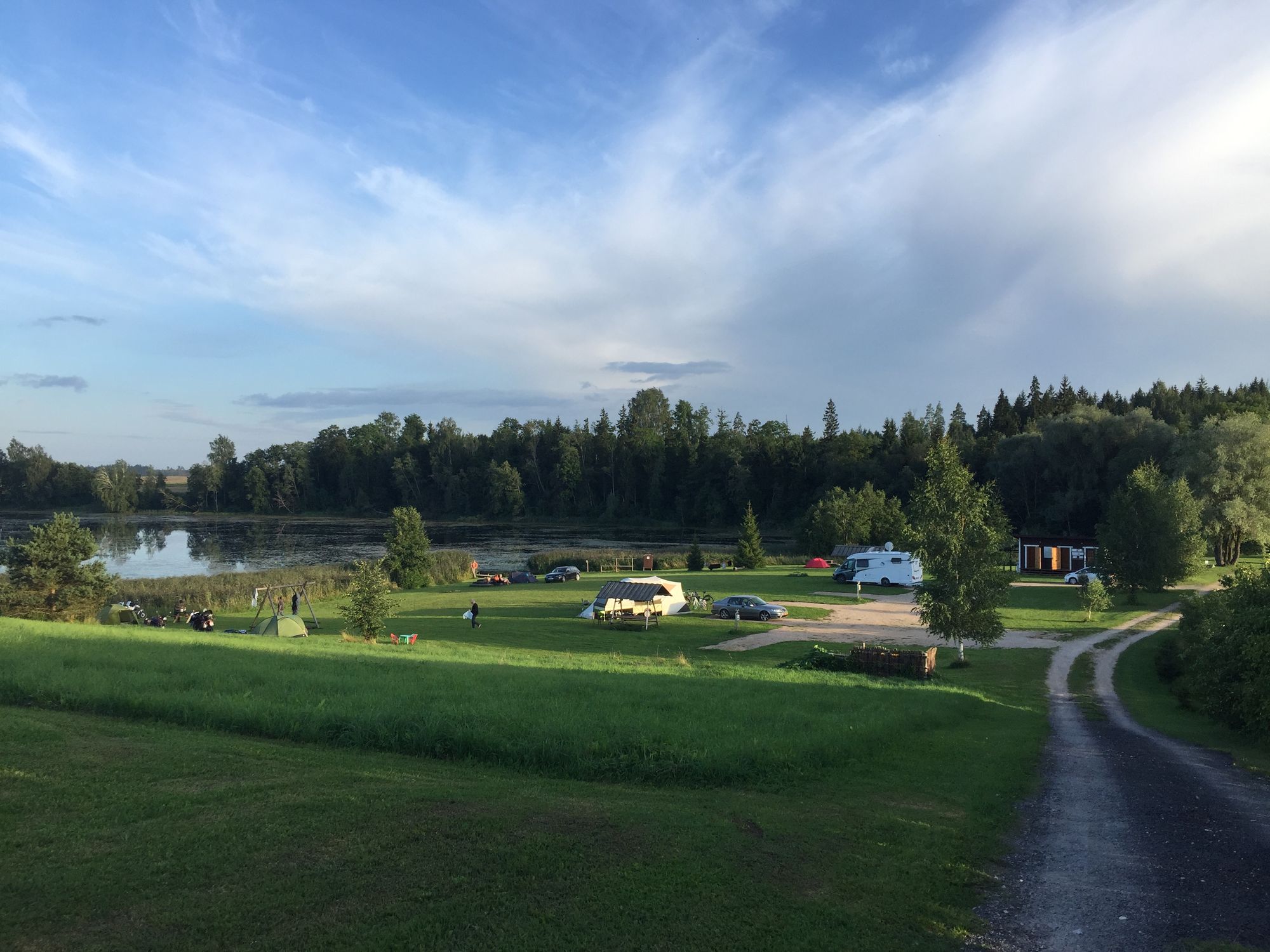 Blick auf den Campingplatz Lakeside Camping Sigulda