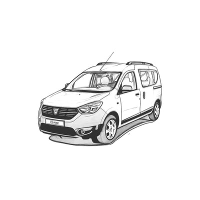Fahrzeugskizze Dacia Dokker