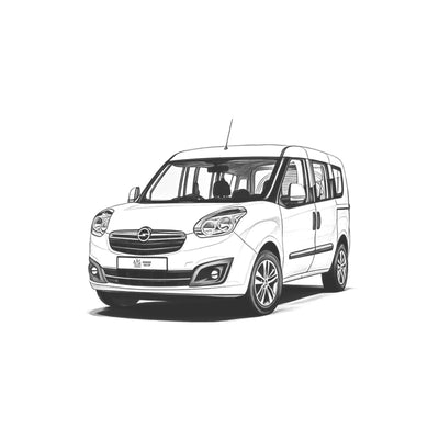 Vehicle sketch of Opel Combo