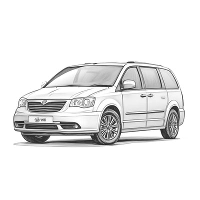 Lancia Voyager Fahrzeugskizze