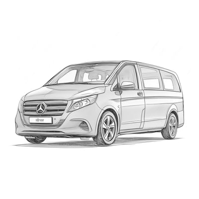 Mercedes Vito Fahrzeugskizze