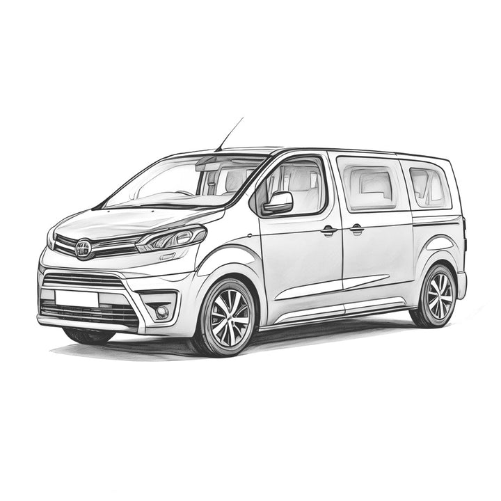 Fahrzeugskizze toyota proace verso m.