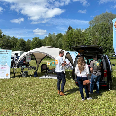 travel tiger exhibition stand in Seefeld.